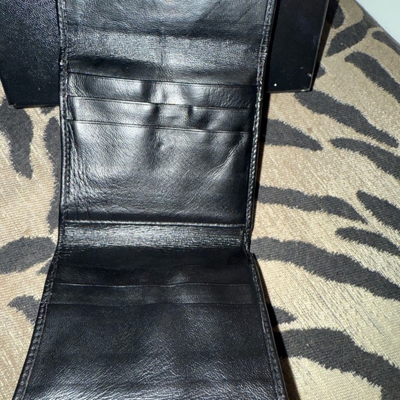 CHANEL Folding Camilla Matelasse Black Leather Wallet Purse w unbranded chain - Picture 6 of 9